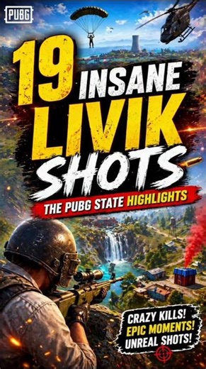 19 Insane Livik Shots 🔥 | The PUBG State Highlights #shorts