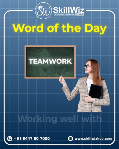 SkillWiz Hub on Instagram: "🧩 Word of the Day: TEAMWORK! Working together to achieve something greater ✨ Learn Teamwork in 4 languages and elevate your skillset 🌍 👇 Comment SkillWizHub to grab your FREE Multilingual Vocab Pack! [teamwork meaning] [teamwork skills] [collaboration] [group work] #SkillWizHub #Teamwork #Inspiration"