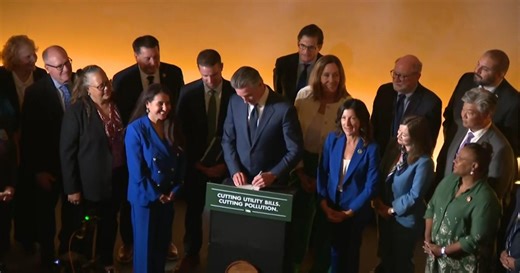 Watch: Gov. Gavin Newsom signs California energy, climate bills; answers reporter questions