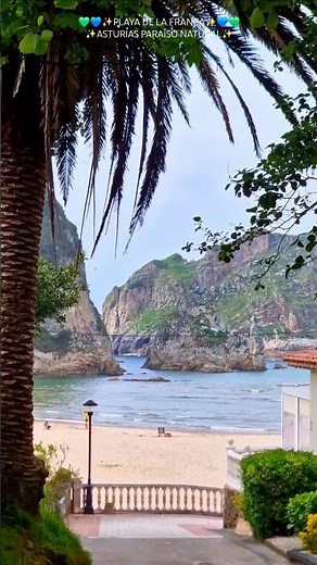 💚💙✨️PLAYA DE LA FRANCA✨️💙💚.De las playas más ESPECTACULARES de ASTURIAS 💚💙✨️😍.✨️💙PARAÍSO NATURAL💙✨️