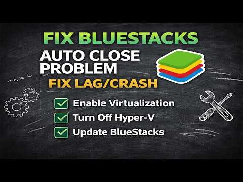 BlueStacks Auto Close Fix 2026 | BlueStacks Crash Problem Solved