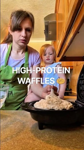 Healthy Cottage Cheese Waffles 🧇💪 Easy High-Protein Breakfast!
