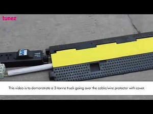 Heavy Duty PVC Safety Rubber Electrical Wire Cover Ramp Protector Outdoor Truck