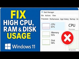 FIX 100% CPU & RAM Usage in Windows11 | STOP Windows 11 Lag