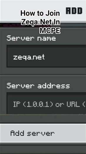 How To Join Zeqa.net In MCPE #zeqasumo #minecraft