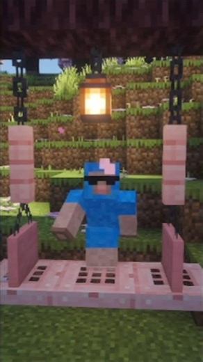 Minecraft Tutorial: So baut ihr eine Schaukel aus Kirschholz! #sommer #kirschholz #minecraft #wollo