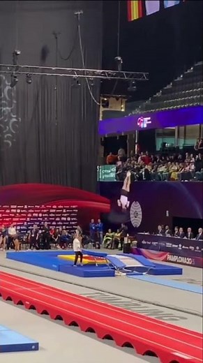 Trampoline world championships 2025 Pamplona. Mikhail Yuriev. #worldchampionship #trampoline #circus