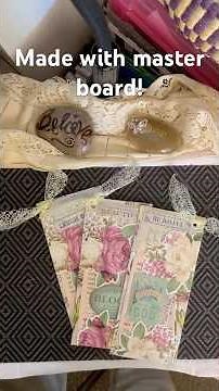 Making ephemera with the “scented drawer liner”!