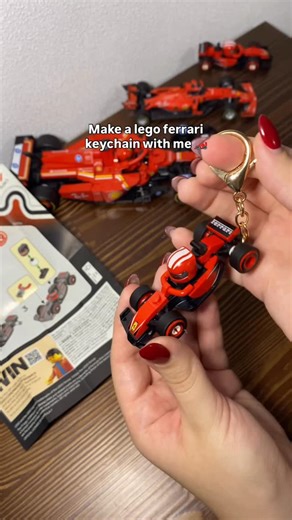 Kate Bleik on Instagram: "Best keychain 🥹 #f1 #f1sport #f1lego #formula1 #formula1sport #formula1lego #lego #legof1 #legotechnic #legoferrari #legof1car #ferrarilego #ferrari #scuderia #scuderiaferrarif1 #scuderiaferrari #smoothoperator #charlesleclerc #charlesleclerc16 #carlossainz #carlossainz55 #ferrariteam #f1team"