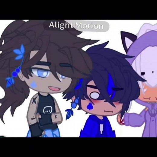 3 Way Kiss~ 💕 || Pierce x Ein x Kitty || #aphmauedit #gacha #alightmotion #tweening #capcutedit