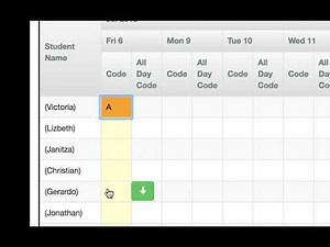 Attendance via Class List