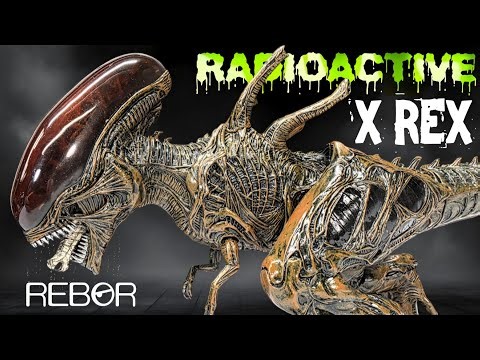 2025 Rebor "Radioactive" X REX Review!!! Xenomorph Tyrannosaurus!