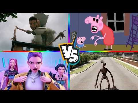 PEPPA PIG.EXE🆚Siren Head 🆚 Skibidi Toilet🆚Kpop demon hunter 🎶 Tiles Hop EDM Rush