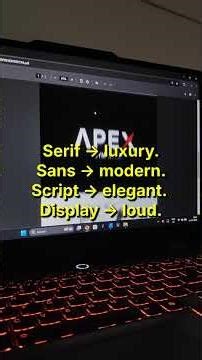 Font Pairing Secret Every Designer Must Know (Tamil) #logodesign #graphicdesign
