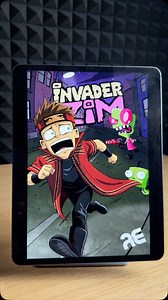 The Miz meets Invader Zim 😂 @mikethemiz . Who do you want me to draw next? & in what art style? ✍🏼 #themiz #wwe #invaderzim #digitalartist | Animeempirestudios