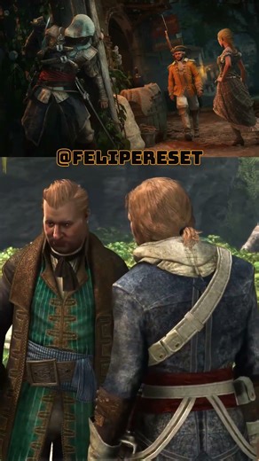 EDWARD CONHECE STEDE BONNET | AC BLACK FLAG #shorts #assassinscreed #gaming