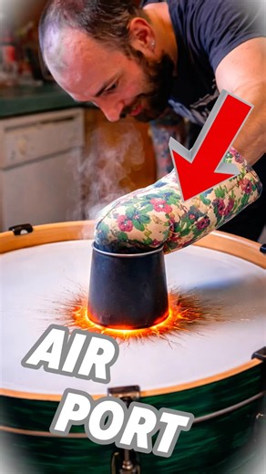 He Burned a Hole in His Drum?! 😳🔥🥁 #shorts