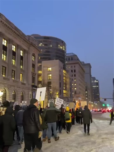 Anti-ICE protests took over downtown Cleveland 🗣️ #fyp #foryou #Ohio | Cleveland Ohio