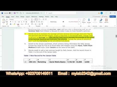 SAM End of Module Project 2 Excel 365 Module 06 | JKS Communications | NP_EX365_EOM6-2