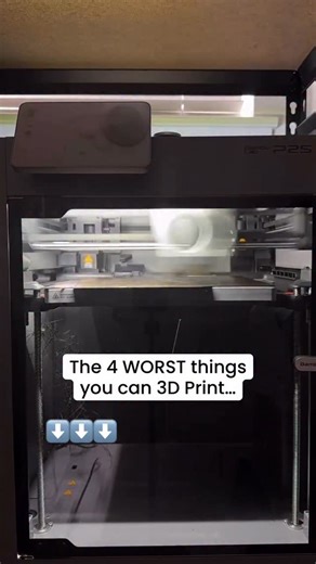 Jake | Platforma Design on Instagram: "Here are 4 things you should NEVER print! Not EVERYTHING should be 3D printed. It is a powerful tool, but like all tools, has a time and a place. As an engineer, my 3D printer is my go-to tool for prototyping and solving niche problems. But, I’ve realized that just because something CAN be 3D printed, doesn’t mean it SHOULD. If you want to be a better designer, maker, or tinkerer, you have to know when to and when not to use your 3D printer: 1. Water Tight