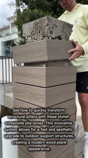 Elegant Composite Pillar Box Installation