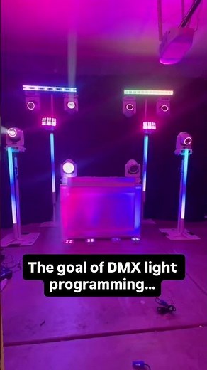 The reason to use dmx to control lighting…