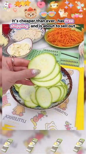 🍴 My Kitchen's New Secret Weapon! This 5-in-1 mandoline slicer turned me into a chopping pro in seconds - finally get perfect, even slices every time! 😂 🔪 5 specialized blades for every need 🛡️ Safe design with protective guard ⏱️ Saves 20 mins on meal prep daily The best part? My husband actually volunteers to help in the kitchen now! The flower-cut blade makes our salads look straight from a restaurant 🥒 🏷️ #KitchenGadgets #CookingEssentials #TimeSaver | Laterrecent