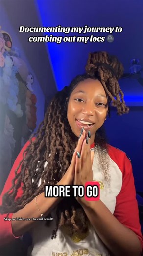 Natural.Nuggie on Instagram: "Full results 🤭 combing out my locs was the biggest thing I did in 2024. 6 seasons of supernatural and 67 hours across 2 1/2 months later I finished combing out my locs! Now I know I’m patient hence me combing out my locs but I wanted to wait until I was done to post the full journey and results for all of my impatient internet friends 🤣 In reality it’s been 6 months since I combed out my locs 🙈 but let me know if yall have any questions about my process of combin