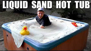 It is amazing to do experiments on "fluidized bed" in which hard sand becomes undulating like a liquid with bath size