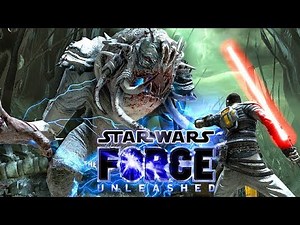 Bull Rancor Boss Fight - Star Wars The Force Unleashed Deutsch #07