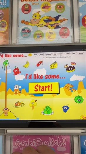 Learn English with Genki English : I’d like some …. food! Each lesson in the online Genki English at home program has the talking words / pronunciation guide, the song & the computer game! Plus the Teacher’s Set has the flashcards, minicards, worksheets and classroom games for each lesson! Enjoy! | GenkiEnglish.com : Bring your class to life