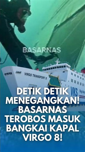 DETIK-DETIK MENEGANGKAN DI KEDALAMAN 29 METER! PENYELAM BASARNAS PECAHKAN KACA KMP VIRGO 8!