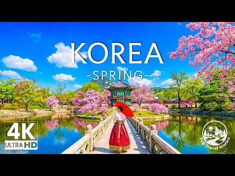 South Korea Spring 4K – Historic Palaces, Mountain Valleys & Cherry Blossom Light