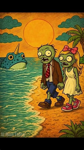 Plants vs. Zombies: Zombies Save Mei from the Deep Sea #PlantsvZombies #pvz #animation