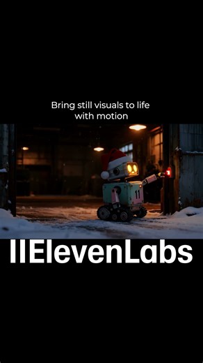 Bring still visuals to life with motion‪@elevenlabsio‬