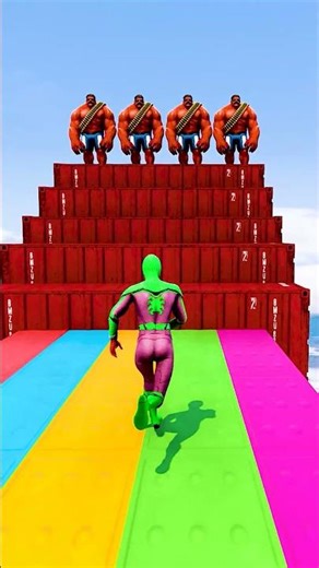 GTA 5 Epic Water Ragdolls | Spider-Man Jumps / Fails ep.18559 #shorts