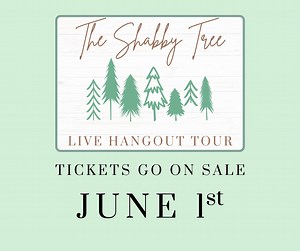 The Shabby Tree Family is coming to Waco, TX! 🤠🎉 We are so excited to spend some time with all of you! The last hangout was so much fun, and to be honest, we've missed you guys! Mark your calendars for September 20th and 21st! Also, tickets go on sale June 1st! | The Shabby Tree