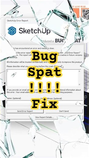 #BUGSPLAT !!! 😖💥in #Sketchup Lets #recover from the .skb file and See 👀 #bugspat#error