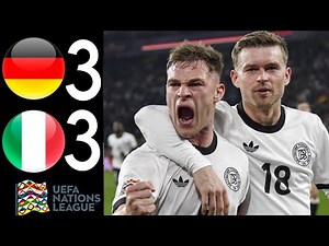 ⚪ Italy vs Germany (3-3) Italien - Deutschland Extended HIGHLIGHTS | UEFA Nations League