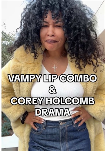 It isn’t JUST JOKES! When people punch down in their comedy sets, they’re telling you how they really feel about that marginalized community. Corey Holcomb has been telling us for decades how he feels about Black and trans women. #vampylipstick @maccosmetics