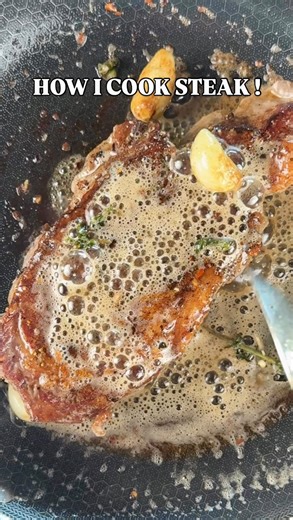 Chef Dave Martin I Recipes & Tips | This is how I cook a steak. An aged ribeye. Hot skillet. Butter, garlic, oregano, crushed red pepper. Before the comments light up… yes,... | Instagram
