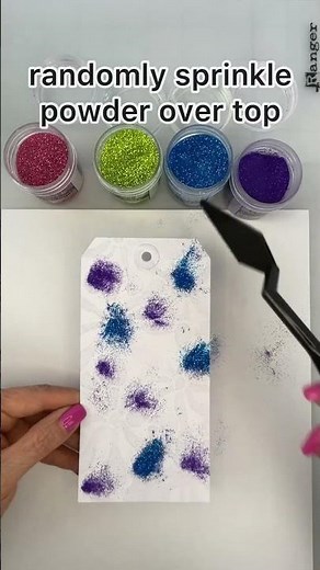 Ranger Tinsel Embossing Powders #rangerink #embossingpowder #heatembosding