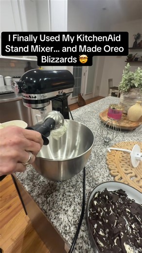 Making Oreo Blizzards with My KitchenAid Mixer
