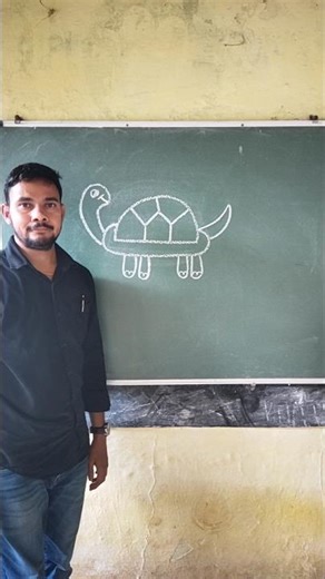 Easy Tortoise Drawing Tutorial #shorts #tortoise #howtodraw #drawingtutorial #art #drawing #ytshorts