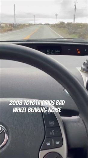 This is my 08 Prius bad wheel bearing Just wanted to post this to help others. #prius #wheelbearing