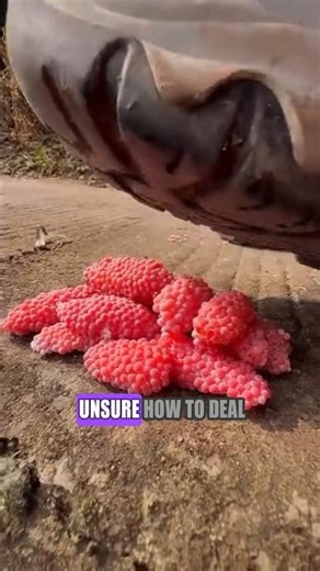 Why You Should NEVER Touch These Pink "Berries" 😱 #AppleSnail #shorts