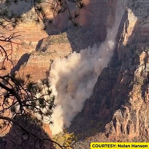 🫨🫨🫨Zion Rockfall Caught On Tape On November 14, a section of rock above Weeping Rock collapsed. It was caught on camera by Nolan Hanson who was leading a group on Angels Landing. Nobody was hurt. FULL STORY: https://bit.ly/zionrockfall #zionnps #zionnationalpark #rockfall #angelslanding #weepingrock #utah #mighty5 #trailhazard #nps #safety #hikingsafety #caughtoncamera #watch | More Than Just Parks