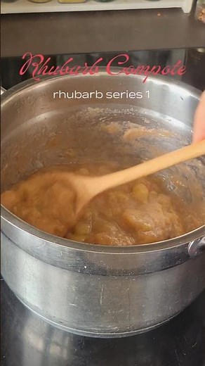 Delicious rhubarb compote