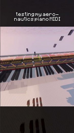 TESTING GIANT Piano in Minecraft Create Aeronautics!