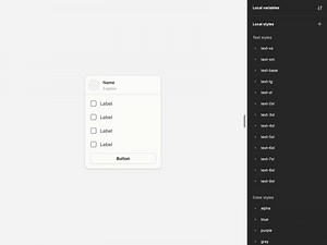 Flexible Floating Menu Component in Figma